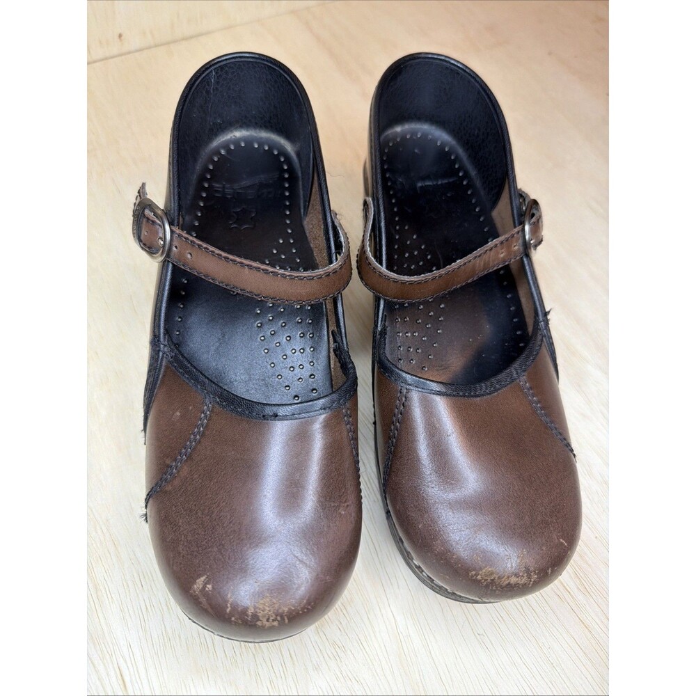 Dansko Women’s Marcelle Brown Cabrio Leather Mary Jane Sz 39
